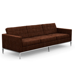KNOLL sofa with 3 seaters FLORENCE in fabric