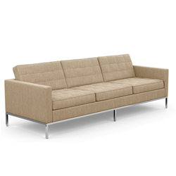 KNOLL sofa with 3 seaters FLORENCE in fabric