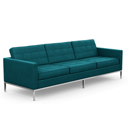 KNOLL sofa with 3 seaters FLORENCE in fabric