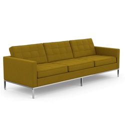 KNOLL sofa with 3 seaters FLORENCE in fabric