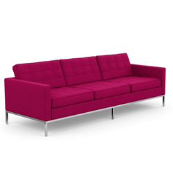 KNOLL sofa with 3 seaters FLORENCE in fabric
