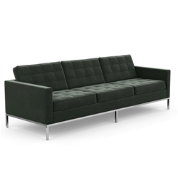 KNOLL sofa with 3 seaters FLORENCE in fabric