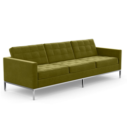 KNOLL sofa with 3 seaters FLORENCE in fabric