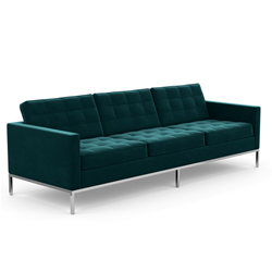 KNOLL sofa with 3 seaters FLORENCE in fabric