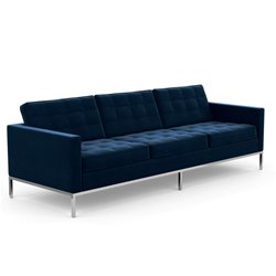 KNOLL sofa with 3 seaters FLORENCE in fabric