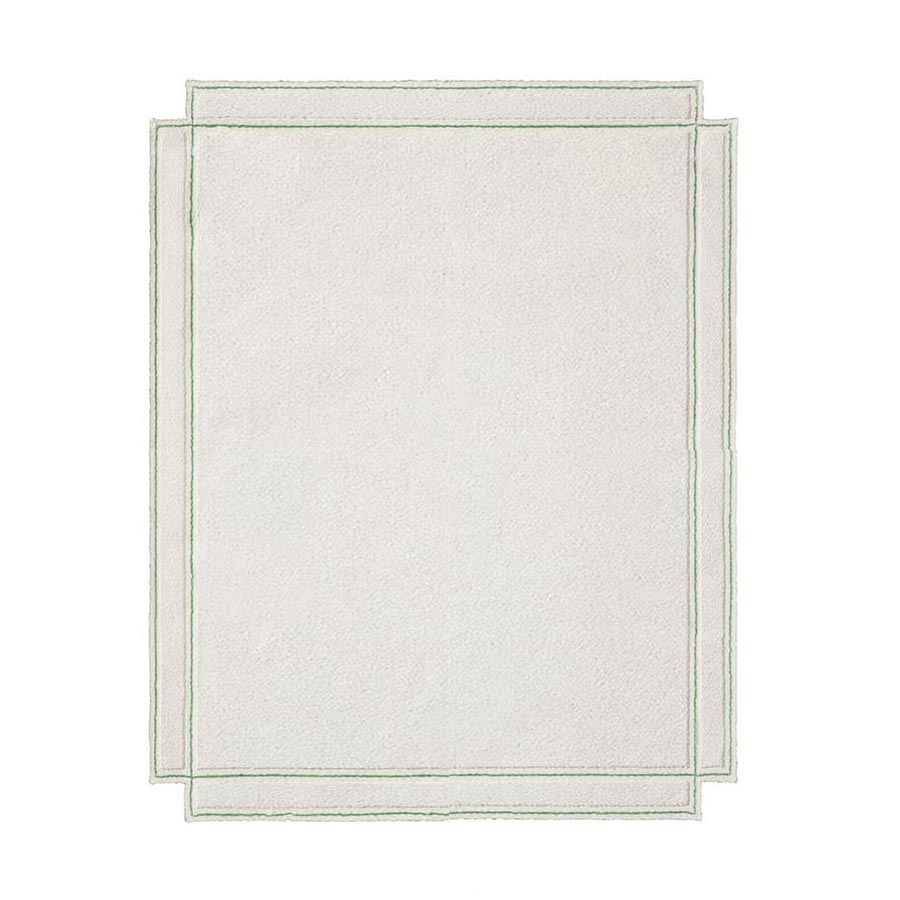 MAGIS tapis VOLENTIERI CORNICE 200 x 300 cm (Blanc glace - 97% lin et 3% viscose)