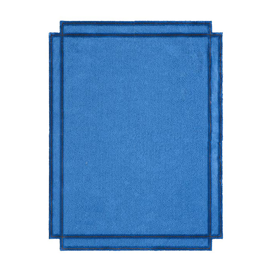 MAGIS tapis VOLENTIERI CORNICE 200 x 300 cm (Bleu - 97% lin et 3% viscose)