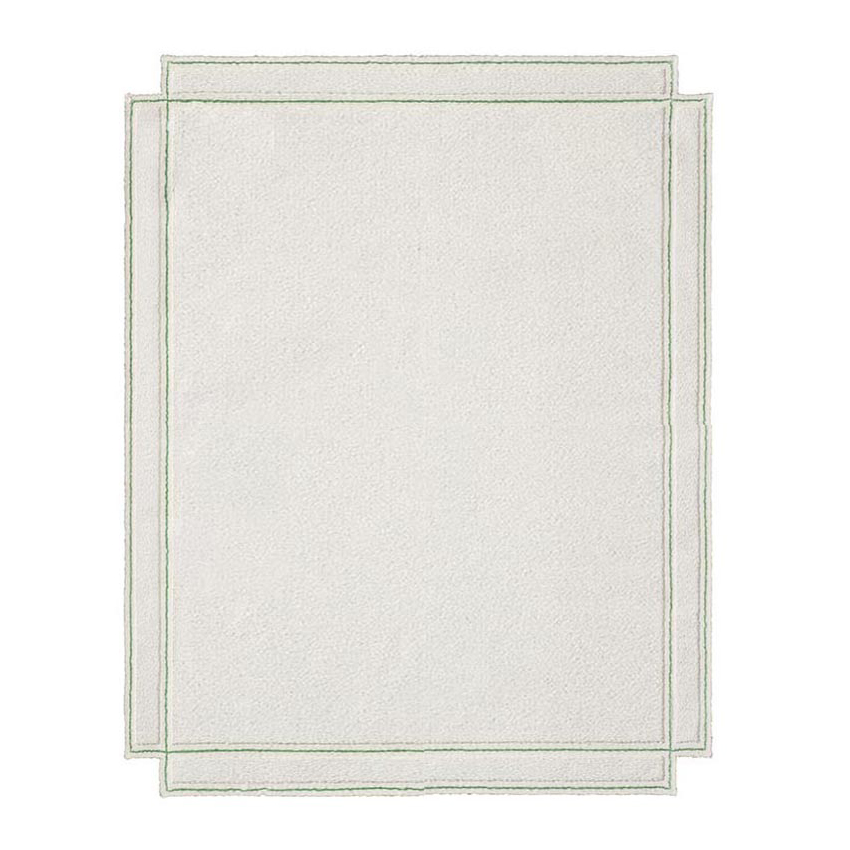 MAGIS tapis VOLENTIERI CORNICE 300 x 400 cm (Blanc glace - 97% lin et 3% viscose)