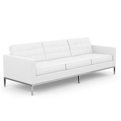 KNOLL sofa with 3 seaters FLORENCE in leather
