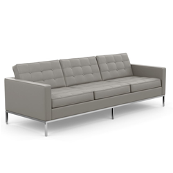 KNOLL sofa with 3 seaters FLORENCE in leather