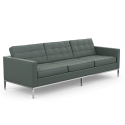 KNOLL sofa with 3 seaters FLORENCE in leather