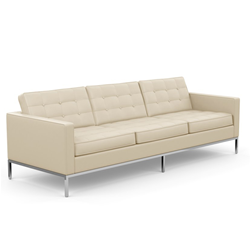 KNOLL sofa with 3 seaters FLORENCE in leather