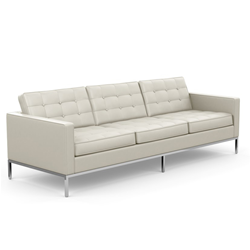 KNOLL sofa with 3 seaters FLORENCE in leather
