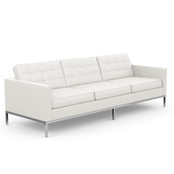 KNOLL sofa with 3 seaters FLORENCE in leather