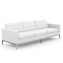 KNOLL sofa with 3 seaters FLORENCE in leather