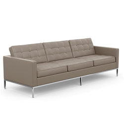 KNOLL sofa with 3 seaters FLORENCE in leather
