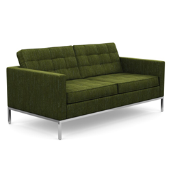 KNOLL sofa with 2 seaters FLORENCE in fabric