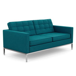 KNOLL sofa with 2 seaters FLORENCE in fabric