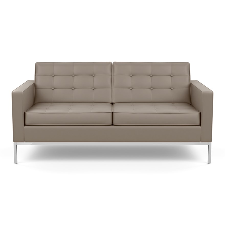 KNOLL sofa with 2 seaters FLORENCE in leather