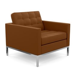 KNOLL armchair FLORENCE in leather