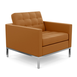 KNOLL armchair FLORENCE in leather