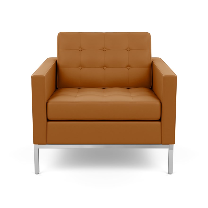 KNOLL armchair FLORENCE in leather