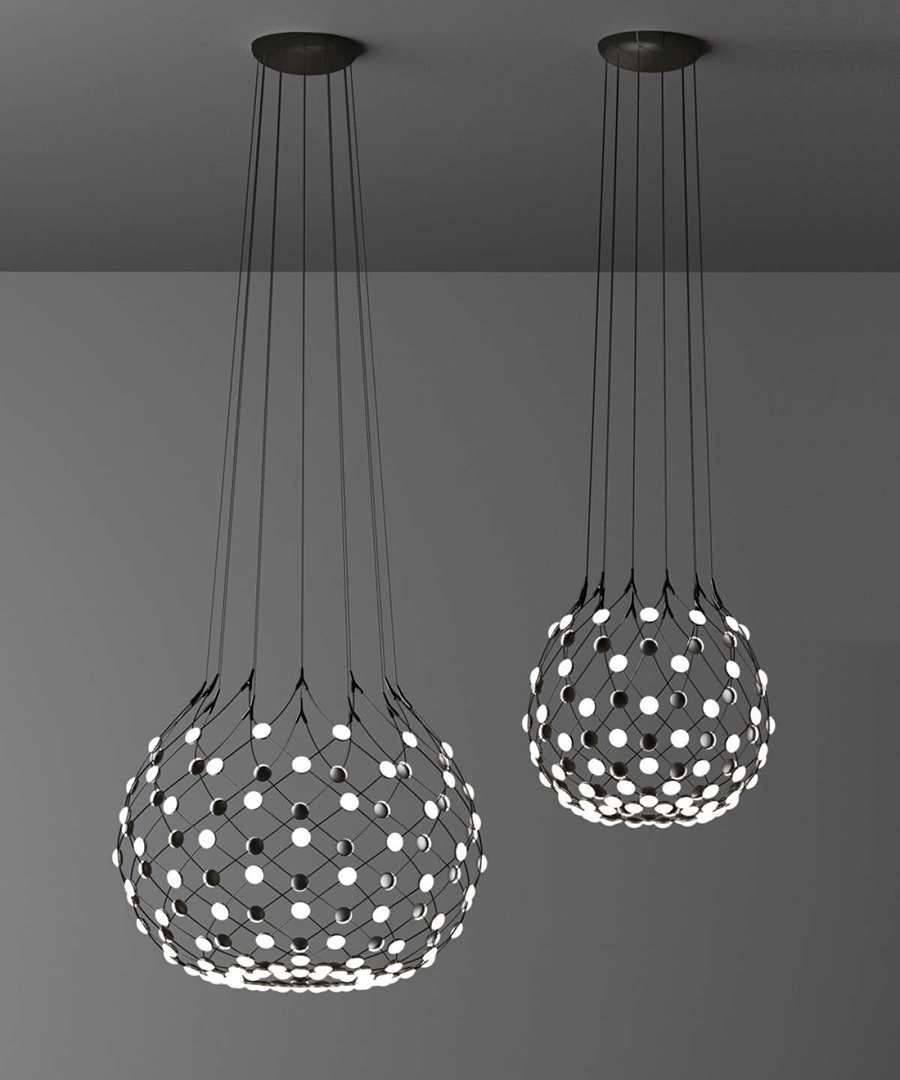LUCEPLAN lampe à suspension MESH Ø 80 cm