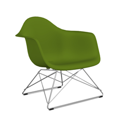 VITRA Eames Plastic Armchair with chrome base LAR