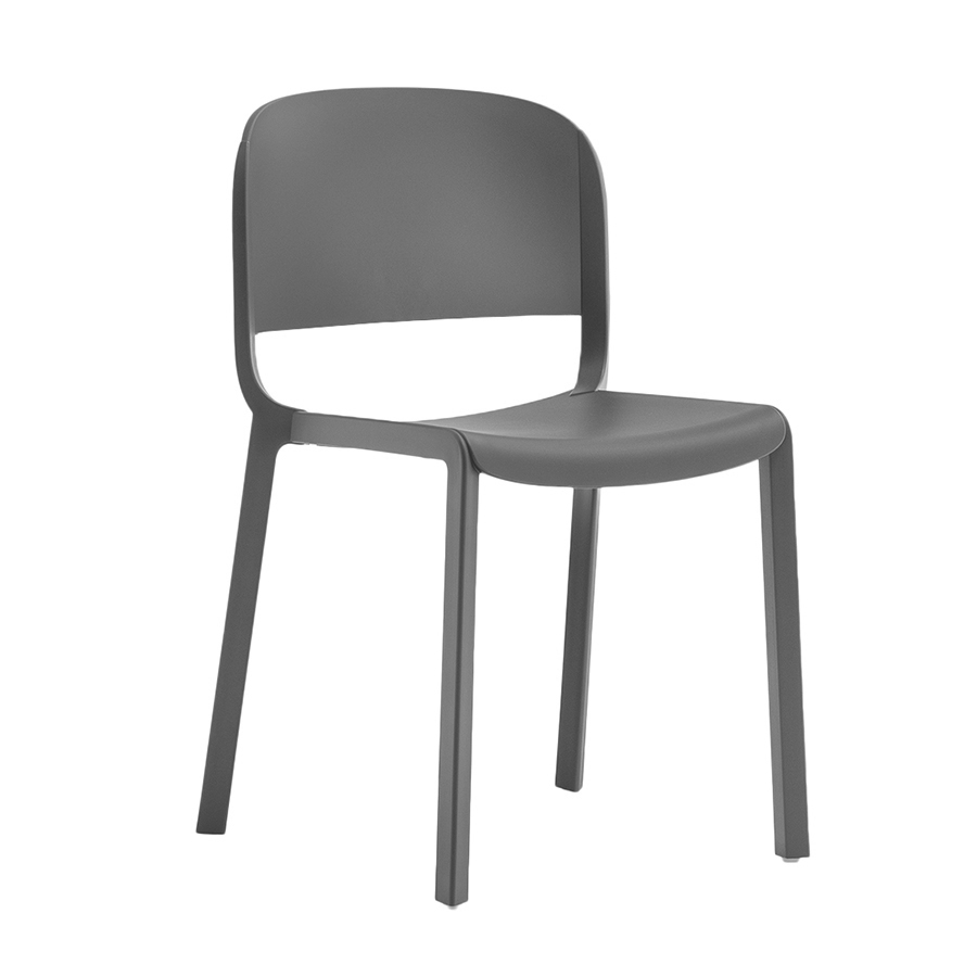 PEDRALI set de 4 chaises DOME 260 (Gris anthracite - Polypropylène avec fibre de verre)