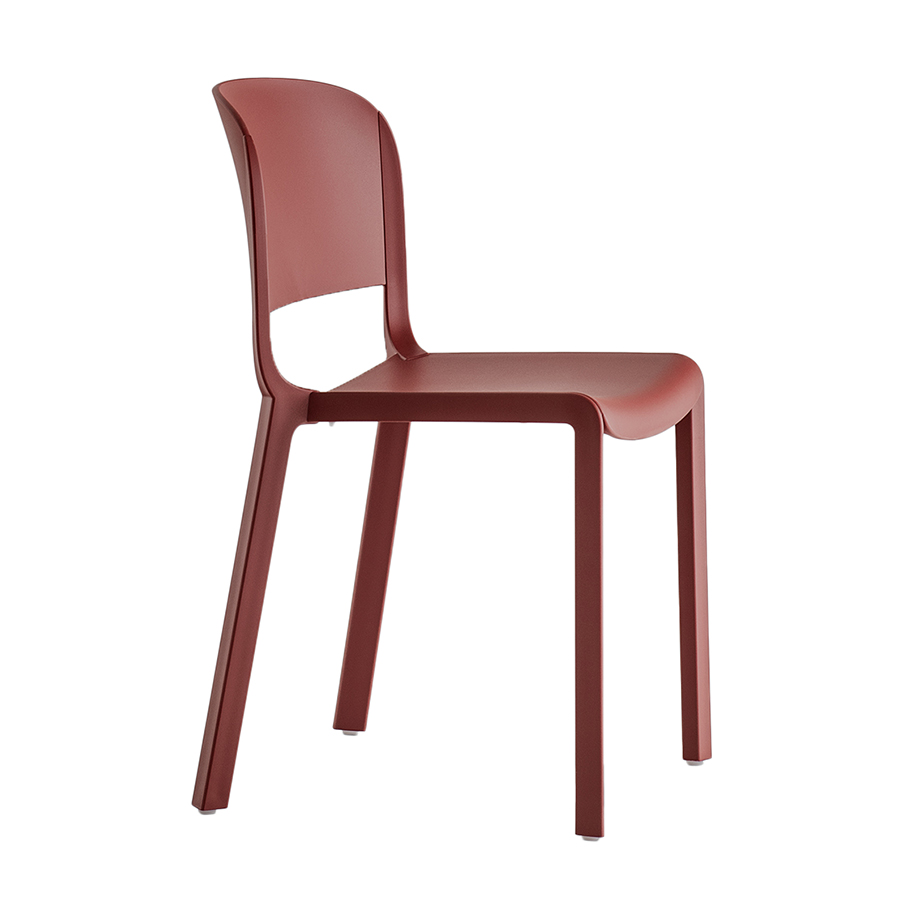 PEDRALI set de 4 chaises DOME 260 (Rouge - Polypropylène avec fibre de verre)