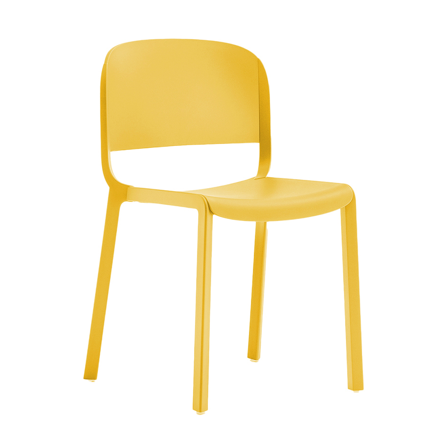 PEDRALI set de 4 chaises DOME 260 (Jaune - Polypropylène avec fibre de verre)