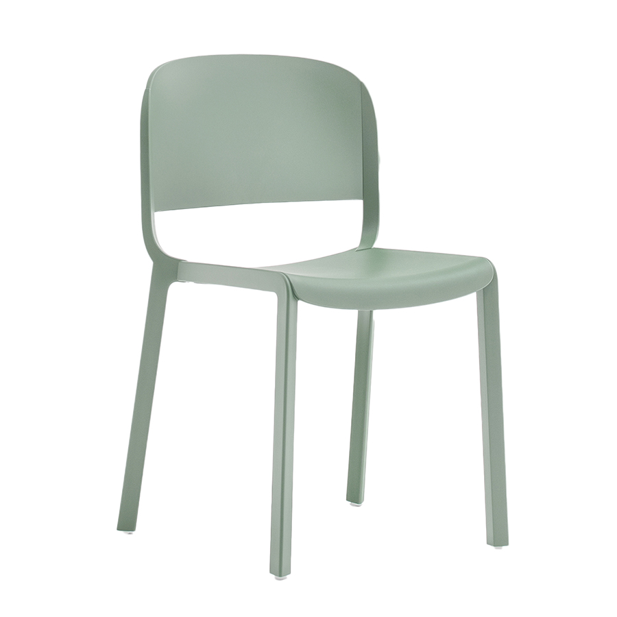 PEDRALI set de 4 chaises DOME 260 (Vert sauge - Polypropylène avec fibre de verre)