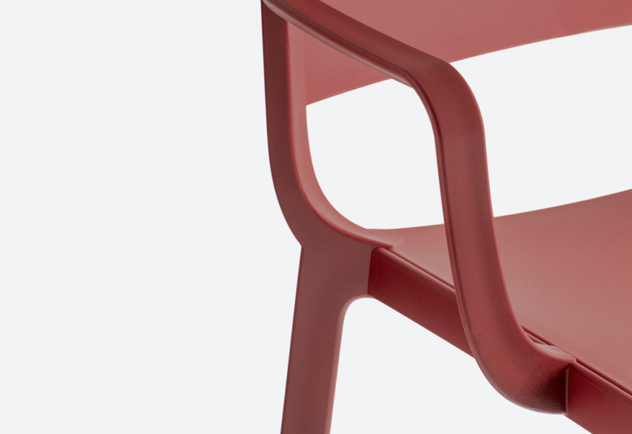 PEDRALI set of 4 chairs with arms DOME 265