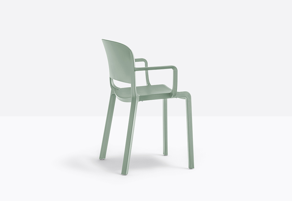 PEDRALI set de 4 chaises avec accoudoirs DOME 265