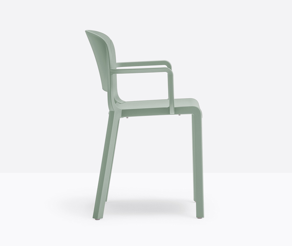 PEDRALI set de 4 chaises avec accoudoirs DOME 265