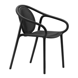 PEDRALI set de 4 chaises perforé avec accoudoirs REMIND