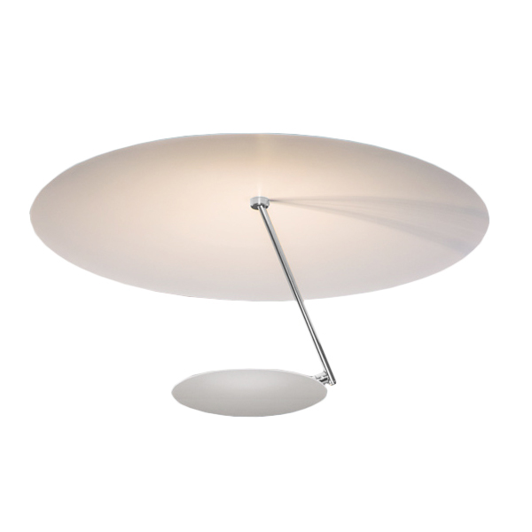 CATELLANI & SMITH lampe de plafond LEDERAM C150 (Blanc / tige satiné / disque blanc - Métal)