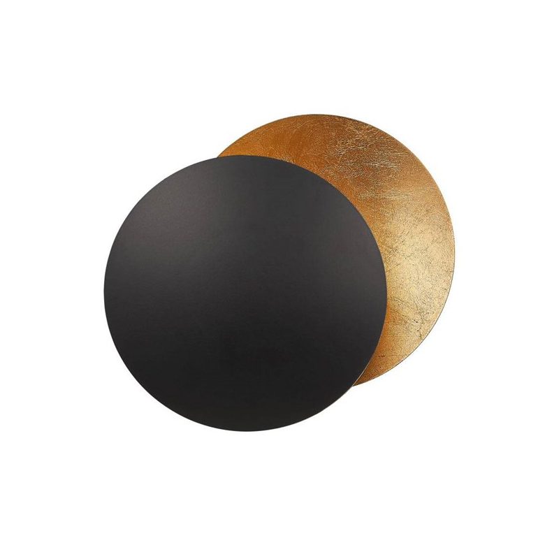 CATELLANI & SMITH lampe murale applique LEDERAM W 17 (Noir / Doré - Métal)