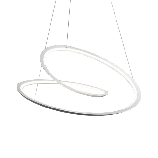 NEMO lampe à suspension KEPLER (Uplight / Blanc 3000K - Aluminium verni)