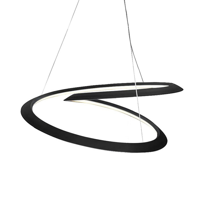 NEMO lampe à suspension KEPLER MINOR (Downlight / Noir 2700K - Aluminium verni)