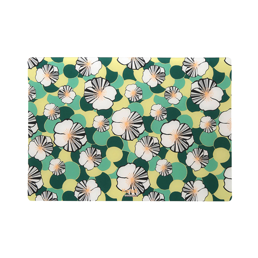 KARTELL set de 4 plateaux napperon rigide L'AMERICANA LA DOUBLE J. (Nimphéas - PMMA imprimé transpar