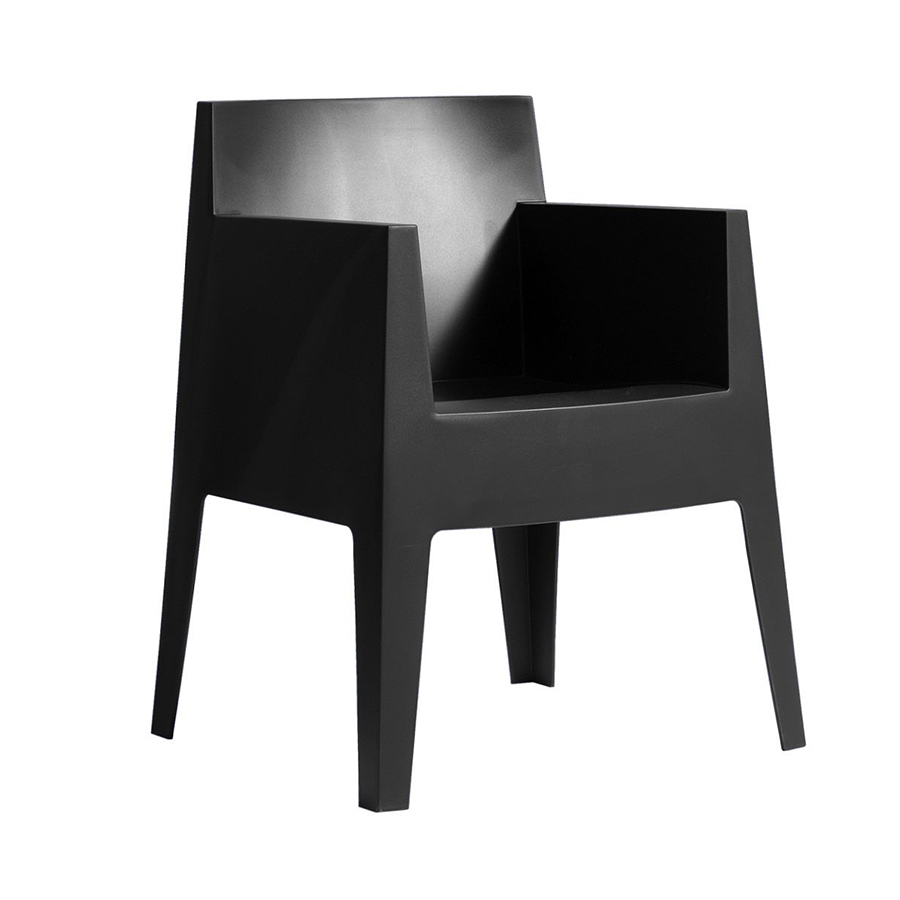 DRIADE set de 4 fauteuils TOY (Noir - Polypropylène)