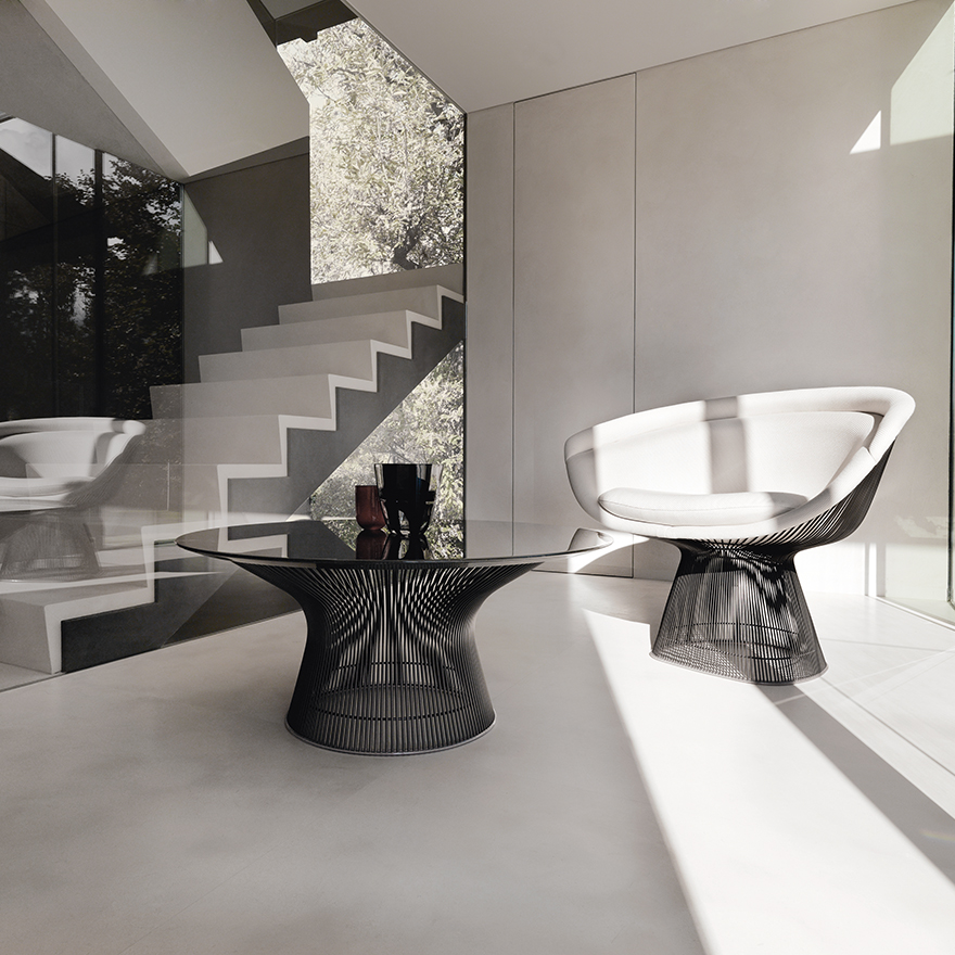 KNOLL table basse ronde PLATNER Ø 91,5 x H 38,5 cm