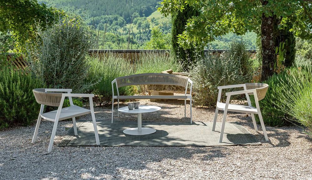 TALENTI set of 4 outdoor armchairs KEY PiùTrentanove Collection