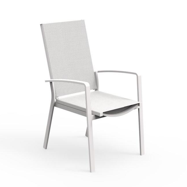 TALENTI set de 2 fauteuils d'extérieur LADY Collection PiùTrentanove (White - Aluminium verni et tis