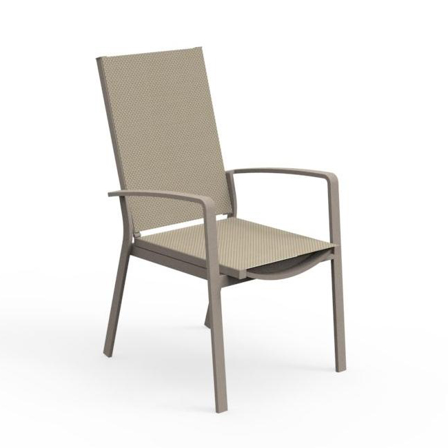 TALENTI set de 2 fauteuils d'extérieur LADY Collection PiùTrentanove (Dove - Aluminium verni et tiss
