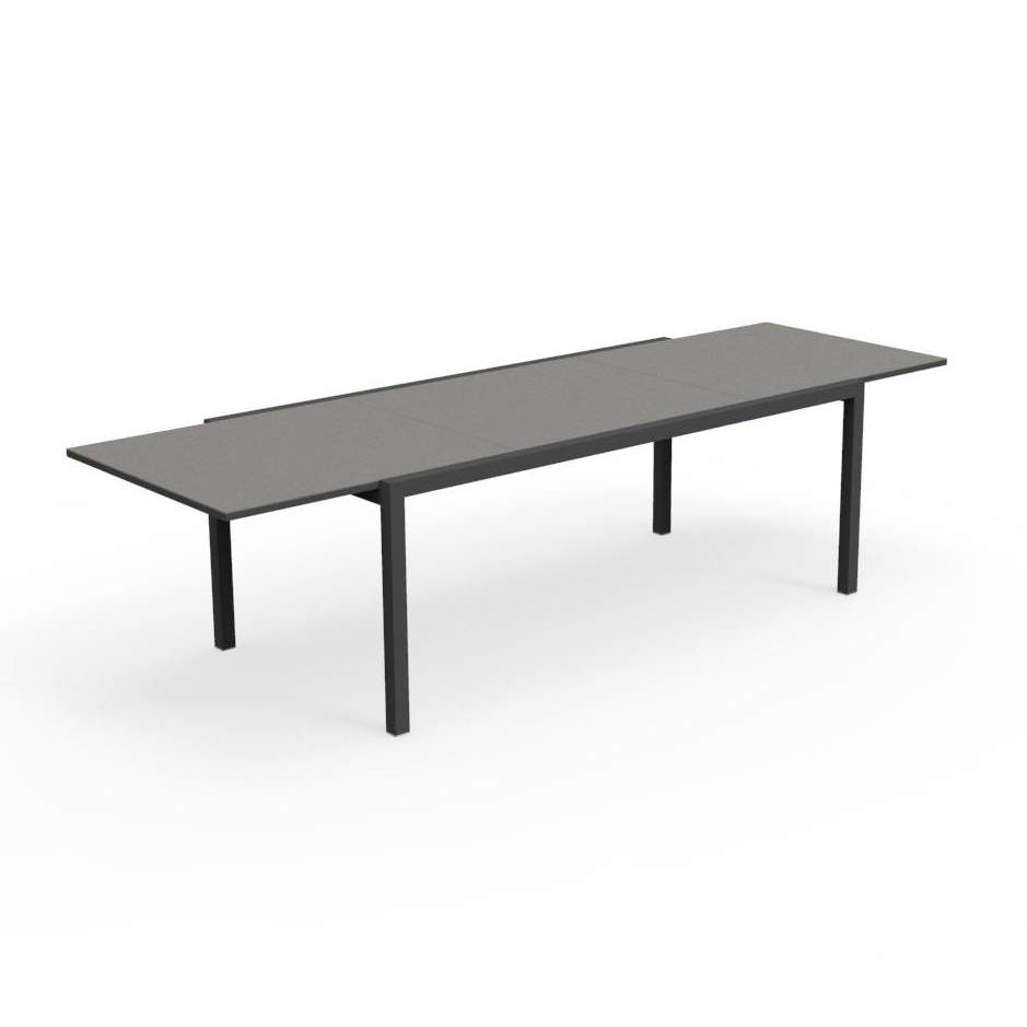 TALENTI table extensible à rallonge d'extérieur MAIORCA Collection PiùTrentanove (Charcoal / Grey - 