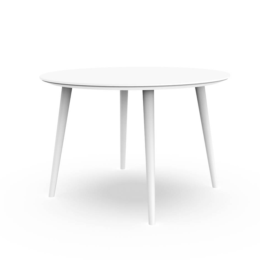 TALENTI table ronde d'extérieur SOFY Collection PiùTrentanove (White - Aluminium verni)