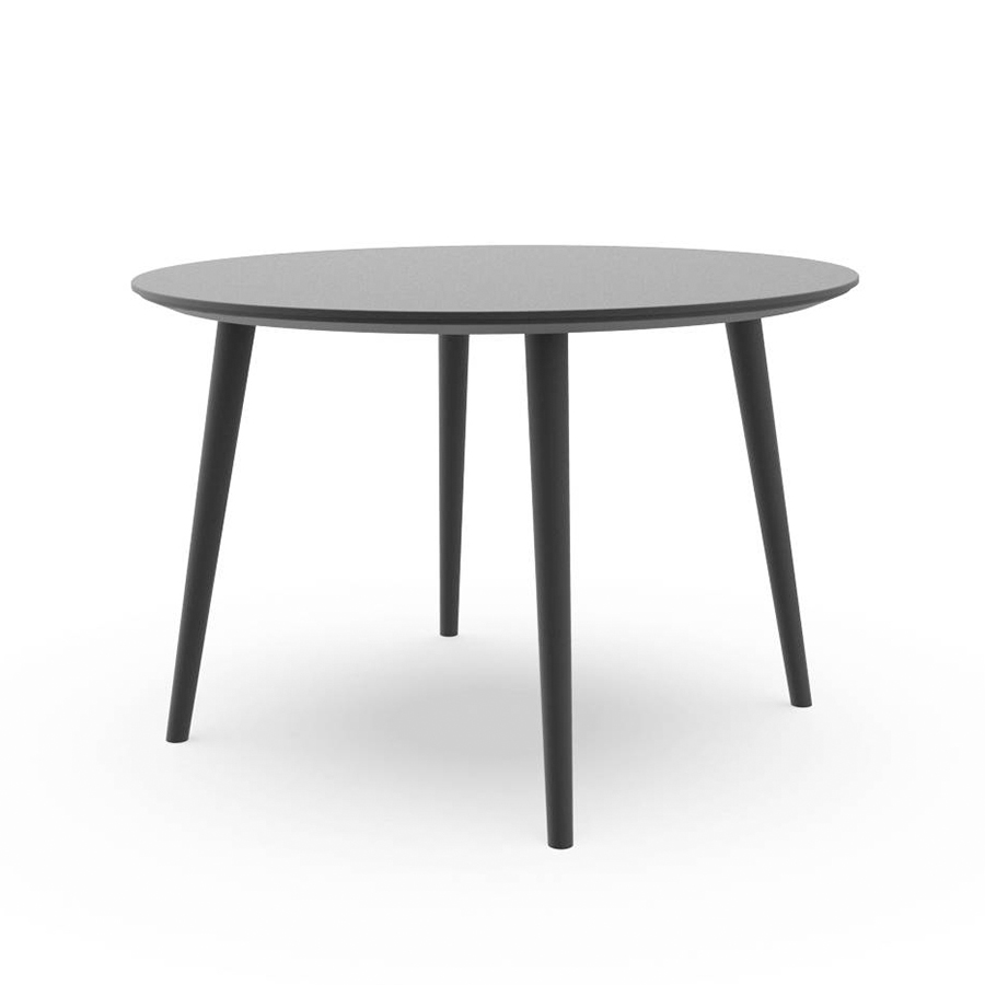 TALENTI table ronde d'extérieur SOFY Collection PiùTrentanove (Charcoal - Aluminium verni)