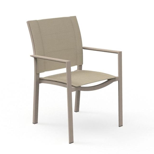 TALENTI set de 4 chaises avec accoudoirs d'extérieur TOUCH Collection PiùTrentanove (Dove - Aluminiu